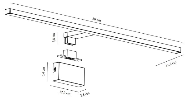 Nordlux - LED Koupelnové osvětlení zrcadla MARLEE LED/11,5W/230V IP44