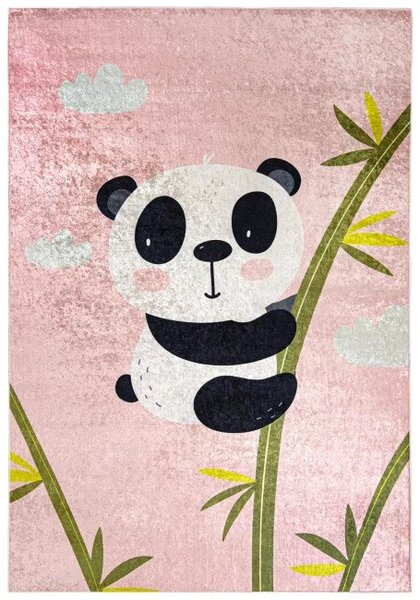 Makro Abra Dětský kusový koberec vhodný k praní BAMBINO 40690 Medvídek Koala růžový Rozměr: 80x150 cm