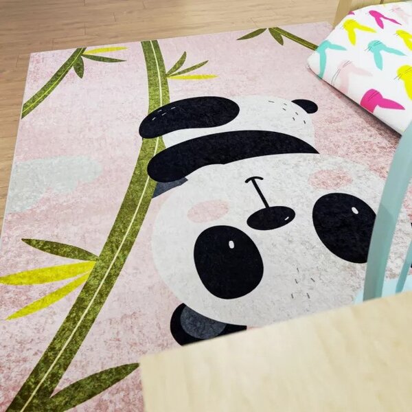 Makro Abra Dětský kusový koberec vhodný k praní BAMBINO 40690 Medvídek Koala růžový Rozměr: 80x150 cm