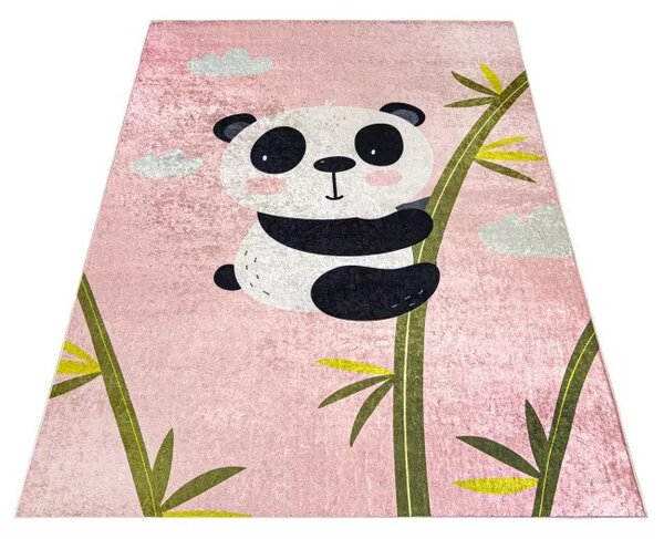 Makro Abra Dětský kusový koberec vhodný k praní BAMBINO 40690 Medvídek Koala růžový Rozměr: 80x150 cm