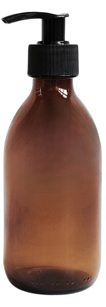 Dávkovač mýdla MONA 250 ml s černým vroubkovaným dávkovačem