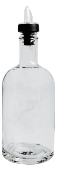 Skleněná láhev na olej 500 ml s čirou nálevkou APOLO