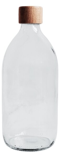 Dávkovač mýdla STELLA 540 ml s uzávěrem přírodní dřevo