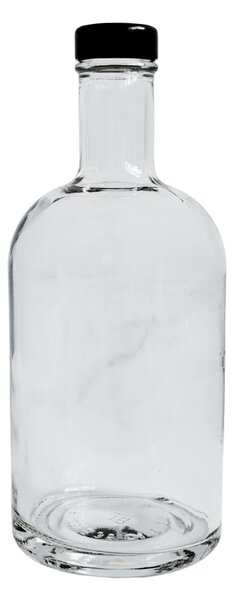Skleněná láhev na olej 500 ml s černým uzávěrem APOLO