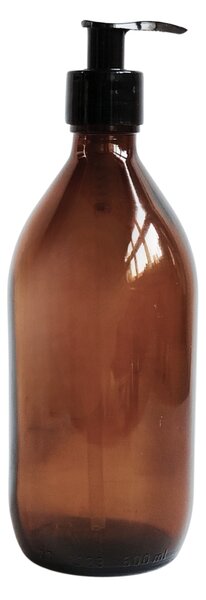 Dávkovač mýdla MONA 500 ml s černým těsnícím dávkovačem