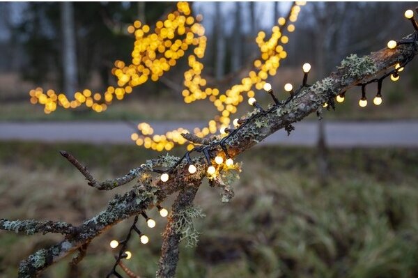 Eglo- LED Venkovní vánoční řetěz BERRY MINI 700xLED/8 funkcí 19m IP44 teplá bílá