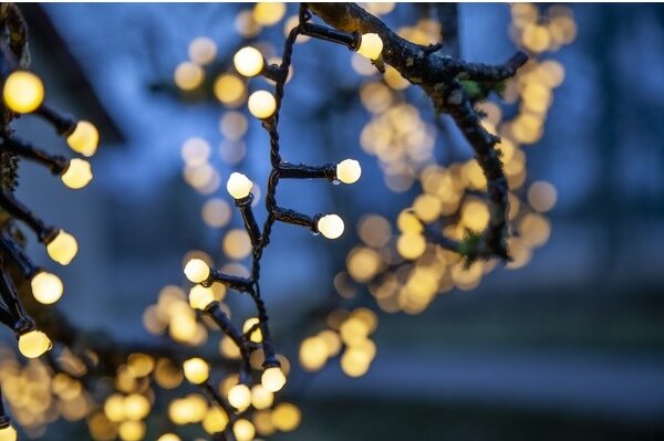 Eglo- LED Venkovní vánoční řetěz BERRY MINI 700xLED/8 funkcí 19m IP44 teplá bílá