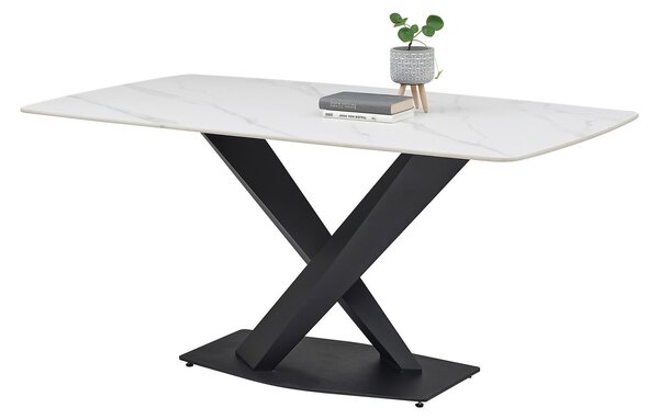 JÍDELNÍ STŮL, černá, bílá, 180/90/75 cm P & B - Jídelní stoly, Online Only