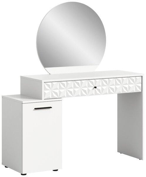 TOALETNÍ STOLEK, bílá, vysoce lesklá bílá, 117/42/138 cm MID.YOU, Online Only
