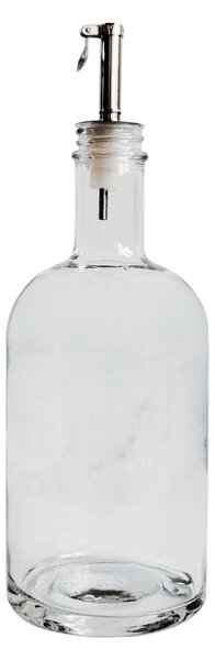 Skleněná láhev na olej 500 ml s nerezovou nálevkou APOLO