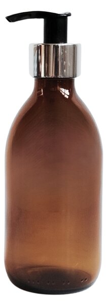 Dávkovač mýdla MONA 250 ml s černo-stříbrným dávkovačem