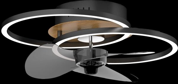 Globo 03661 - LED Stmív. stropní ventilátor KAREN LED/24W/230V 2700-6500K + DO