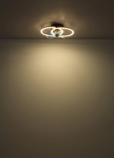 Globo 03661 - LED Stmív. stropní ventilátor KAREN LED/24W/230V 2700-6500K + DO