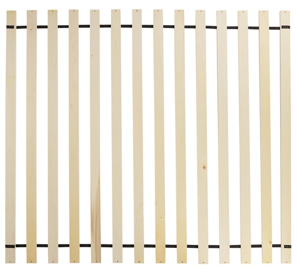 Postel Umělý len LESTRE 160 x 200 cm Krémově bílá