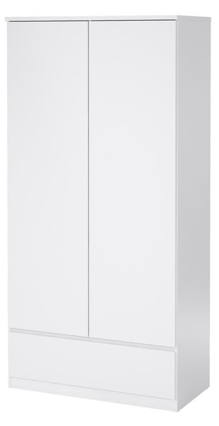 Bílá šatní skříň 99x201 cm Naia - Tvilum