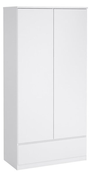 Bílá šatní skříň 99x201 cm Naia - Tvilum