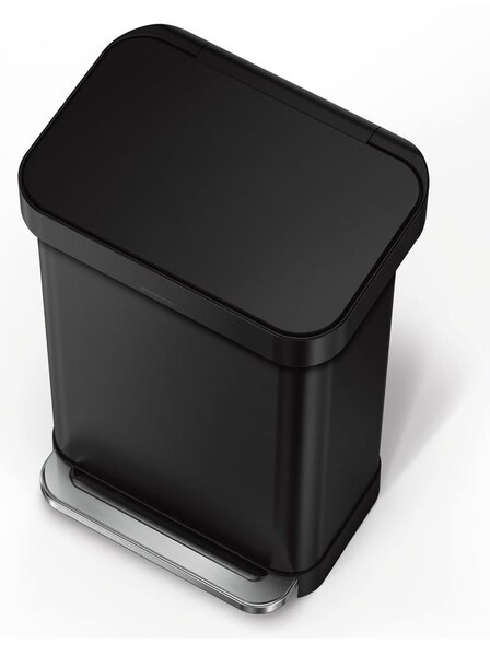 Pedálový ocelový odpadkový koš 45 l – simplehuman