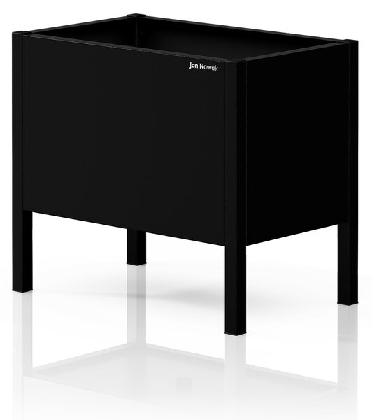 Malý černý kovový obal na květináč: DAISY 400 x 350 x 250 mm