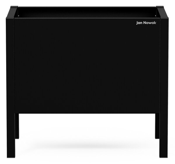 Malý černý kovový obal na květináč: DAISY 400 x 350 x 250 mm