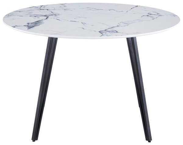 JÍDELNÍ STŮL, bílá, 120/120/76 cm Livetastic - Jídelní stoly, Online Only