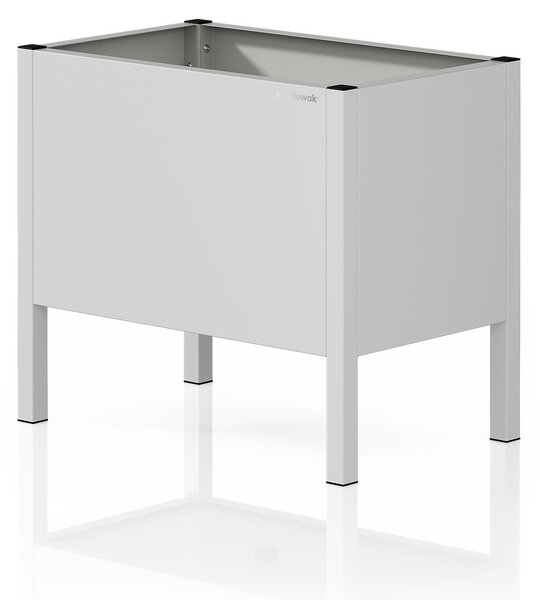 Malý šedý kovový obal na květináč: DAISY 400 x 350 x 250 mm