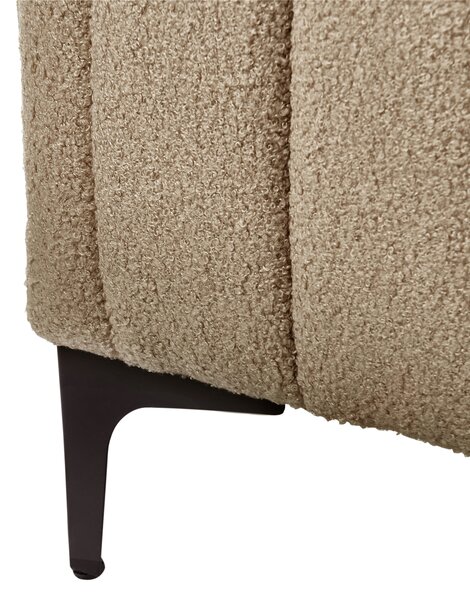 Postel Buklé LUNAN 180 x 200 cm Taupe