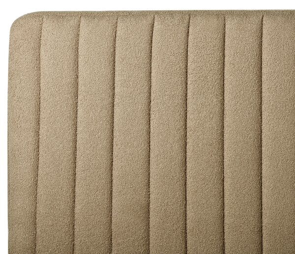 Postel Buklé LUNAN 180 x 200 cm Taupe