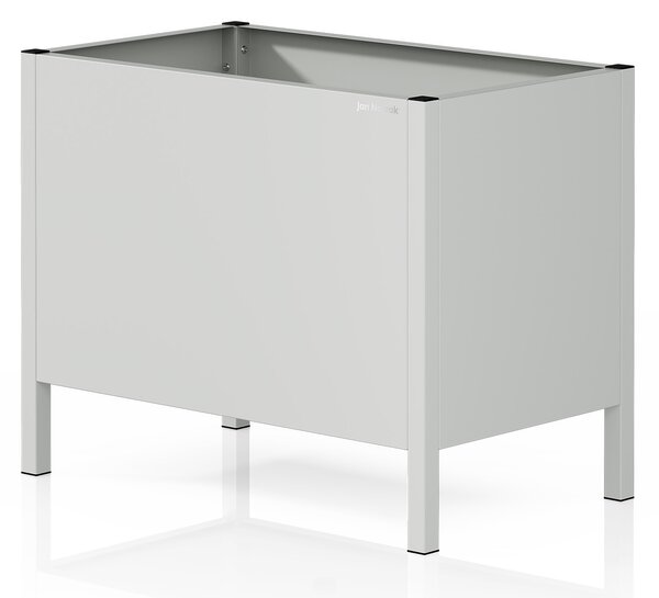 Velký šedý kovový obal na květináč: DAISY 500 x 400 x 300 mm