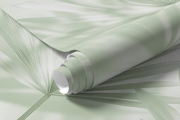Fototapety Palmové listy, květinový vzor, minimalismus, tropické, zelené barvy, Fototapety les, Fototapety tropické, w03152v2 : uwalls.cz