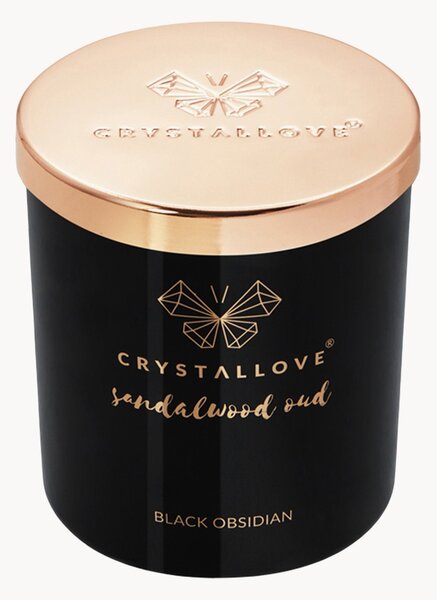 Sójová svíčka's oudem a santalovým dřevem Crystallove
