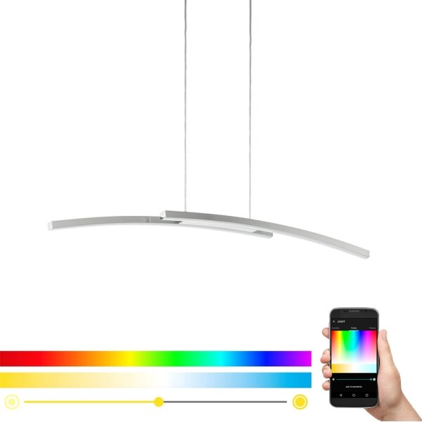 Eglo 97911 - LED RGB Stmívatelný lustr na lanku FRAIOLI-C LED/34W/230V