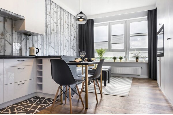 Závěsné svítidlo Bergen, 1x chromové/transparentní skleněné stínítko (fi 15cm), lp