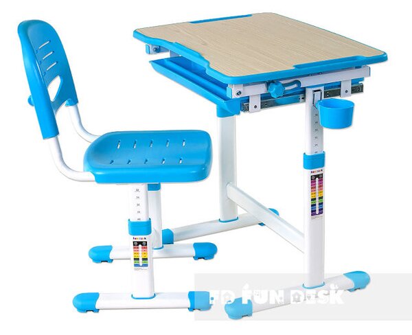 Fundesk Rostoucí stůl PICCOLINO + židle Barva: Modrá