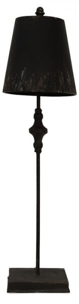 Černá stolní lampa s odřením Nikolaas – 20x75 cm