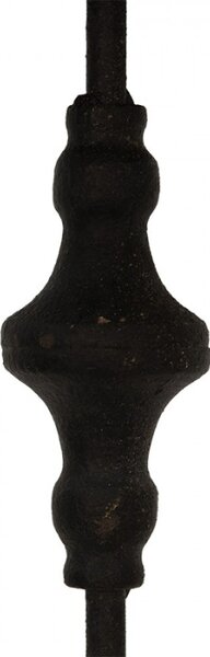Černá stolní lampa s odřením Nikolaas – 20x75 cm