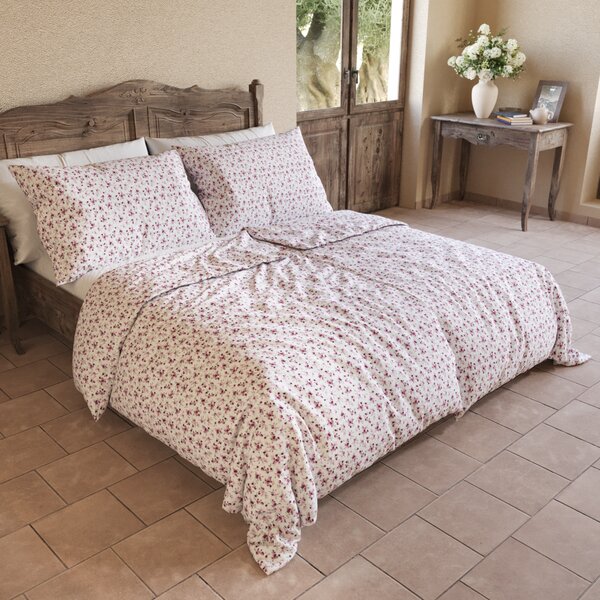 Kvalitex Bavlněné povlečení PROVENCE COLLECTION VIOLETA fialová 1x 140/200, 1x 70/90cm