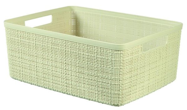 Kôš Curver® JUTE M 12L, krémový, 36x15x28 cm