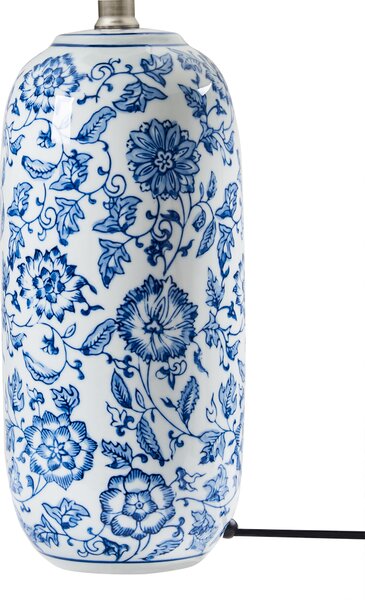 Stolní lampa AIBONITO Porcelán Bílá/Modrá