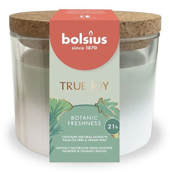 Sviečka bolsius True Joy Botanic Freshness, 75/80 mm