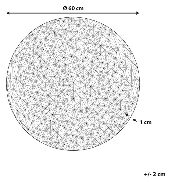 Závěsná ozdoba MOSCAVIDE Kov 60 cm Stříbrná