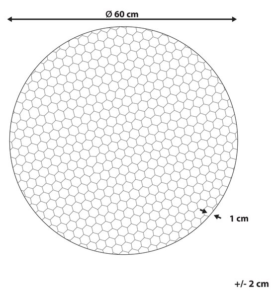 Závěsná ozdoba CAMARATE Kov 60 cm Zlatá