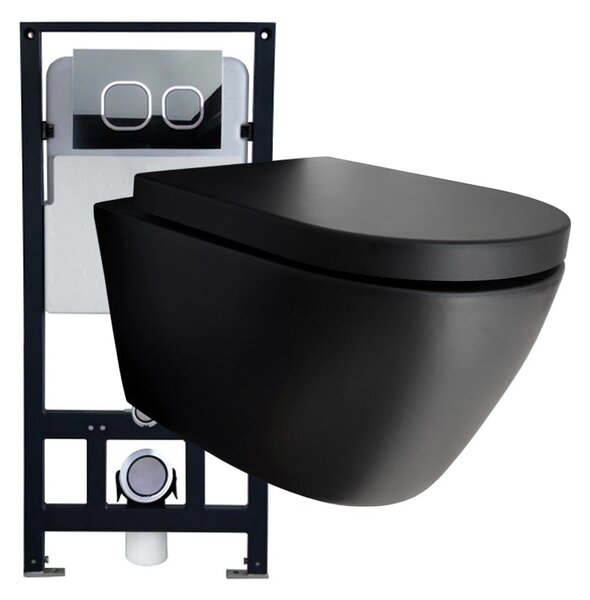 WC Set 43: Toaleta B-8030R černá