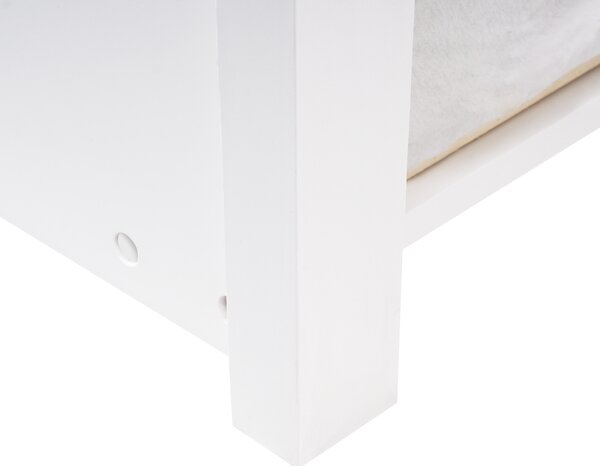 Dětská postel s výsuvným lůžkem Borovicové dřevo CRILLON 90 x 200 cm Bílá
