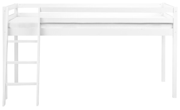 Zvýšené lůžko Borovicové dřevo ASCOUX 90 x 200 cm Bílá