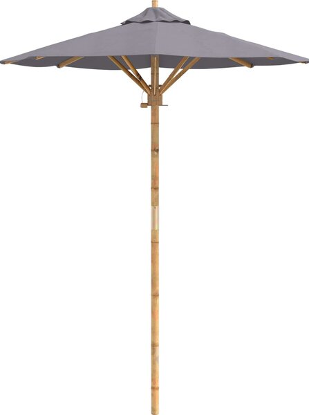 VidaXL Zahradní slunečník Kulatý Ø 150 x 210 cm Bambus [4108084] Barva: Krémově bílá