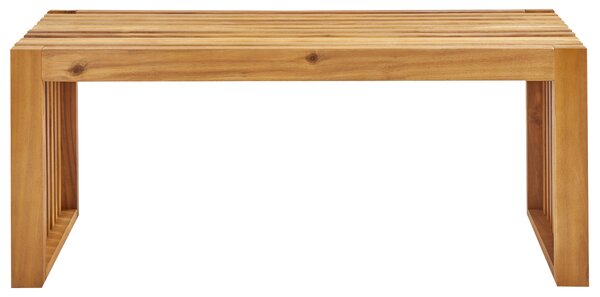 Zahradní lavice BELLANO 105 cm Akáciové dřevo Hnědá