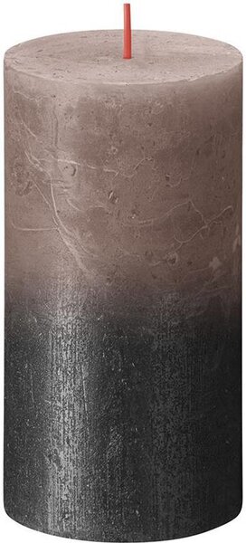 Sviečka bolsius Rustic Sunset Creamy Caramel+ Anthracite, 130/68 mm