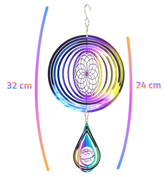 3D větrná dekorace mandala