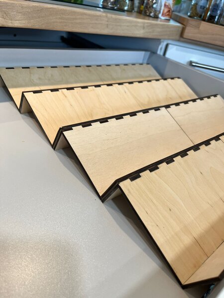 Usporadejto.cz Organizér na kořenky do šuplíku, VASKY - NÍZKÝ 21 x 11 x 2 cm Akční ceny: cena za 1ks