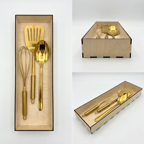 Usporadejto.cz Organizér do šuplíku, vložka do zásuvky, dřevěný VASKY, 45,5 x 15 x 6 cm